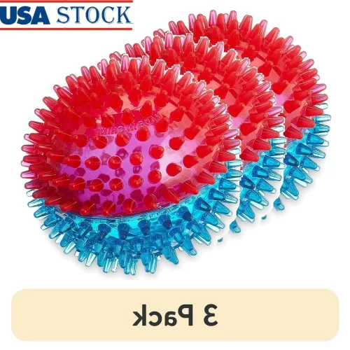 3 Pack Spiky Ball Dog Toy